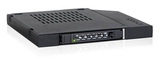 ICY Dock ToughArmor MB411SPO-1B - Laufwerksschachtadapter - 5,25"" Slim Line auf 2,5"" (13,3 cm Slim Line auf 6,4 cm)