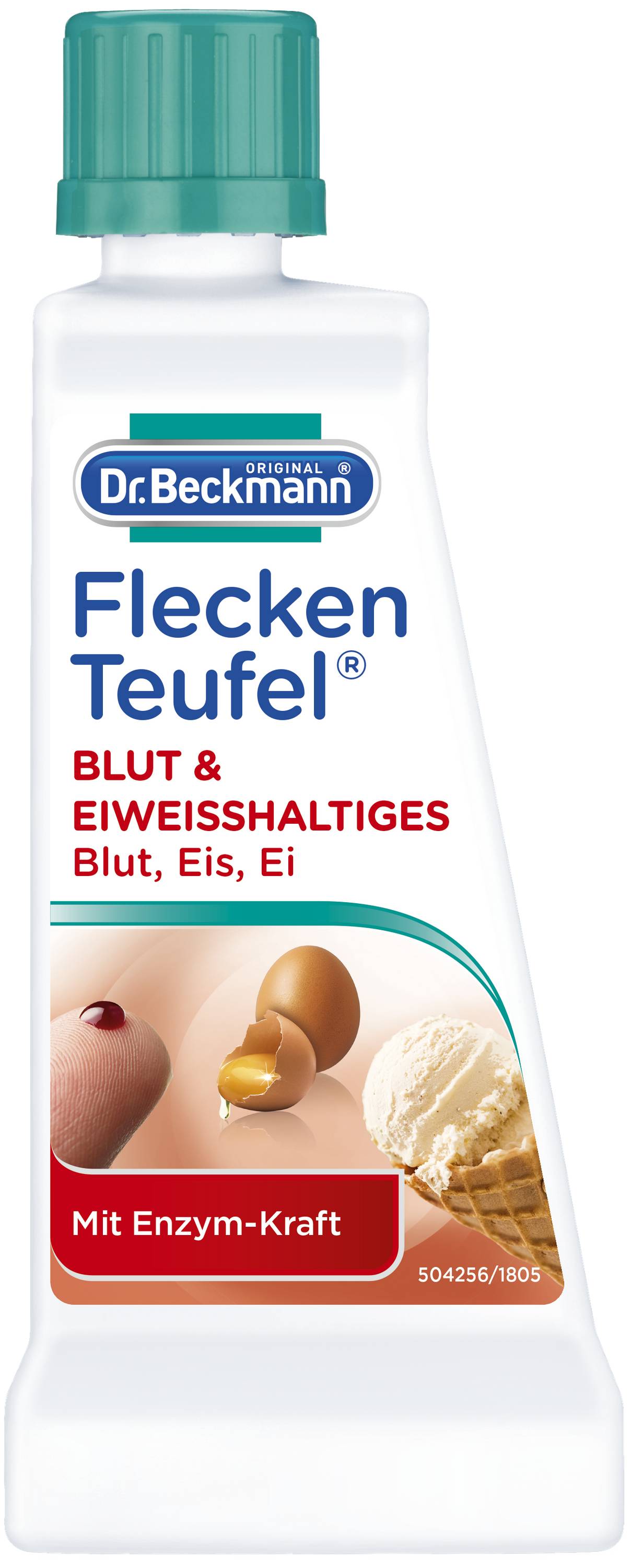 Dr. Beckmann Fleckenteufel Blut & Eiweißhaltiges - Fleckentferner gegen Blutflecken, Eisflecken uvm. 1x 50 ml