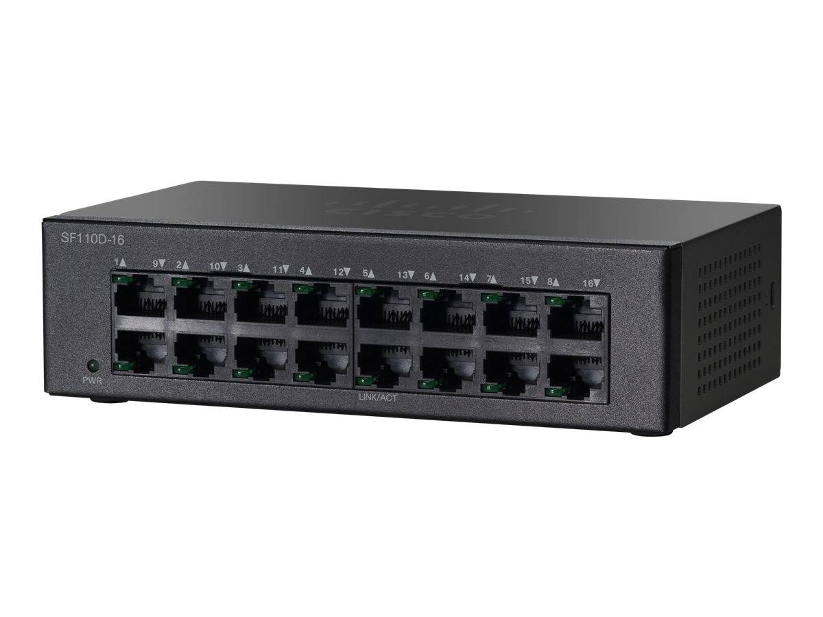 Cisco Small Business SF110D-16 - Switch - unmanaged