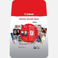 Canon PG-560XL/CL-561XL Photo Value Pack - Glänzend - 2er-Pack - Hohe Ergiebigkeit - Schwarz, Farbe (Cyan, Magenta, Gelb)