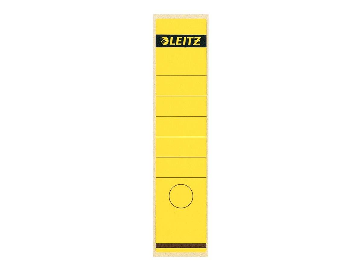 Esselte Leitz Rückenetikett für Aktenordner - Gelb (Packung mit 100)