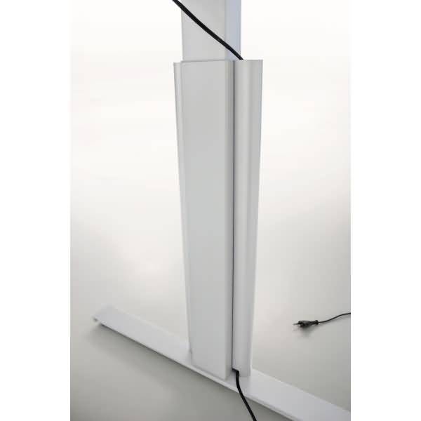 Sitz-/Stehtisch Move 3 fresh BxTxH 120x80x72-120cm lichtgrau/weiß