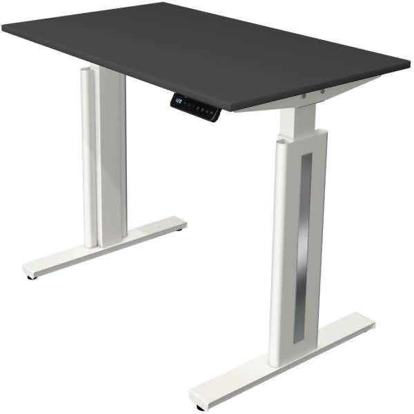 Sitz-/Stehtisch Move 3 fresh BxTxH 100x60x72-120cm anthrazit/weiß