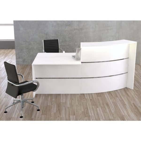 Bogentheke Bari mit Beratungsplatz weiß