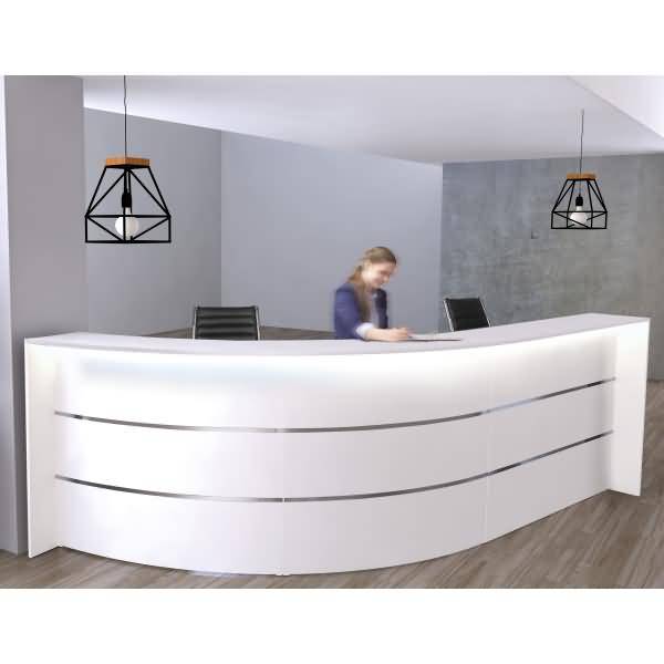 Bogentheke Bari für 1-2 Personen weiß