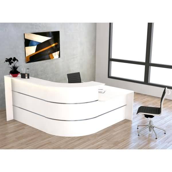 L-Theke Bari klein mit Beratungsplatz weiß