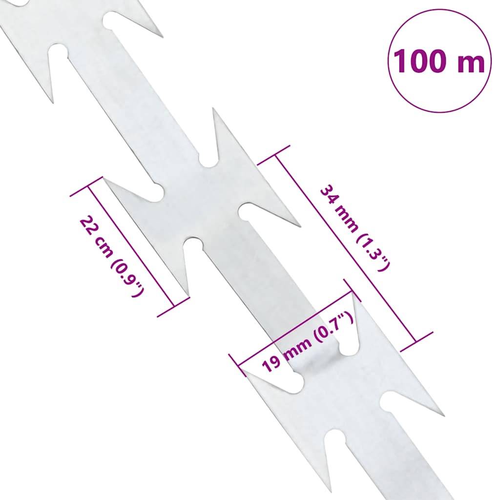 vidaXL BTO-22 NATO-Klingendraht 100 m Stahl