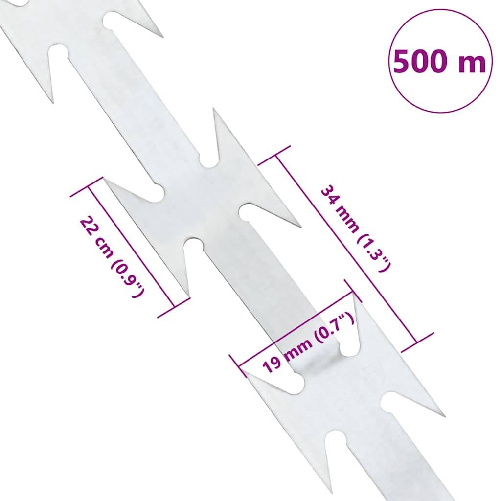vidaXL NATO-Draht Verzinkter Stahl 500 m