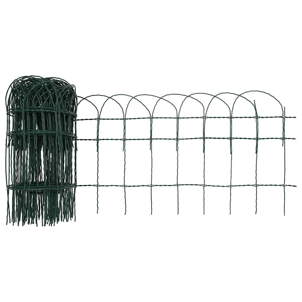 vidaXL Beetzaun Pulverbeschichtetes Eisen 10x0,4 m