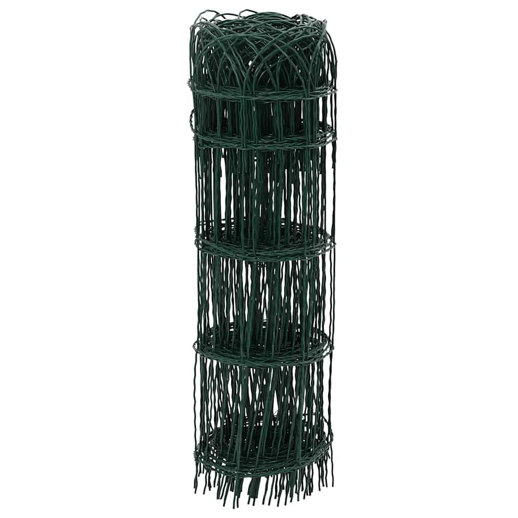 vidaXL Beetzaun Pulverbeschichtetes Eisen 25×0,65 m