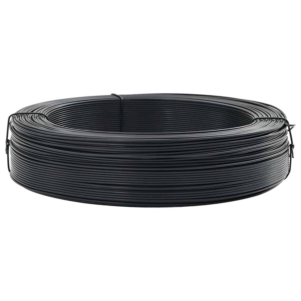 vidaXL Zaun-Bindedraht 250 m 1,4/2 mm Stahl Anthrazit