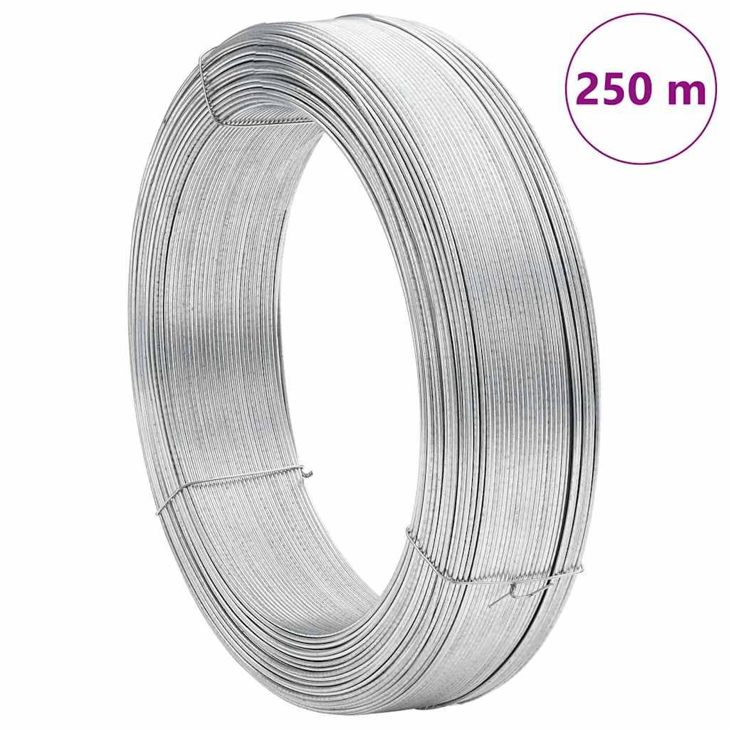 vidaXL Zaun-Bindedraht 250 m 3,8 mm Stahl