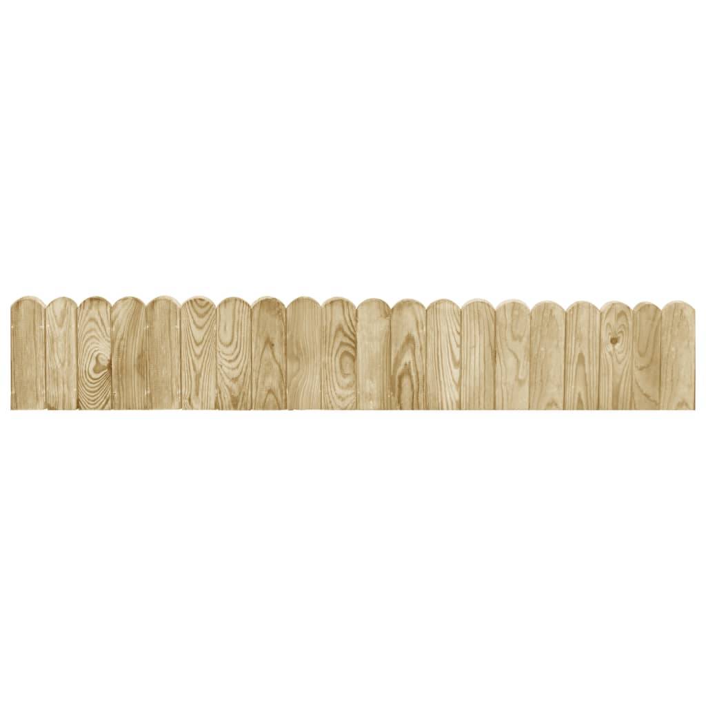 vidaXL Beeteinfassungen 3 Stk. 120 cm Kiefernholz Imprägniert