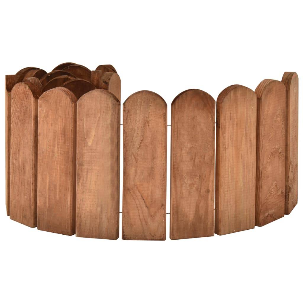 vidaXL Beeteinfassungen 2 Stk. 120 cm Kiefernholz Imprägniert