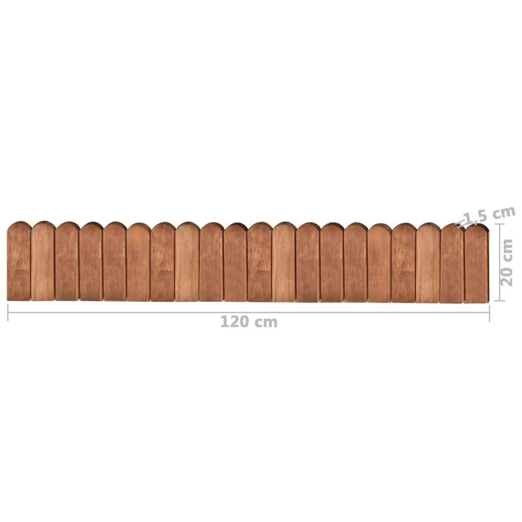 vidaXL Beeteinfassungen 2 Stk. 120 cm Kiefernholz Imprägniert