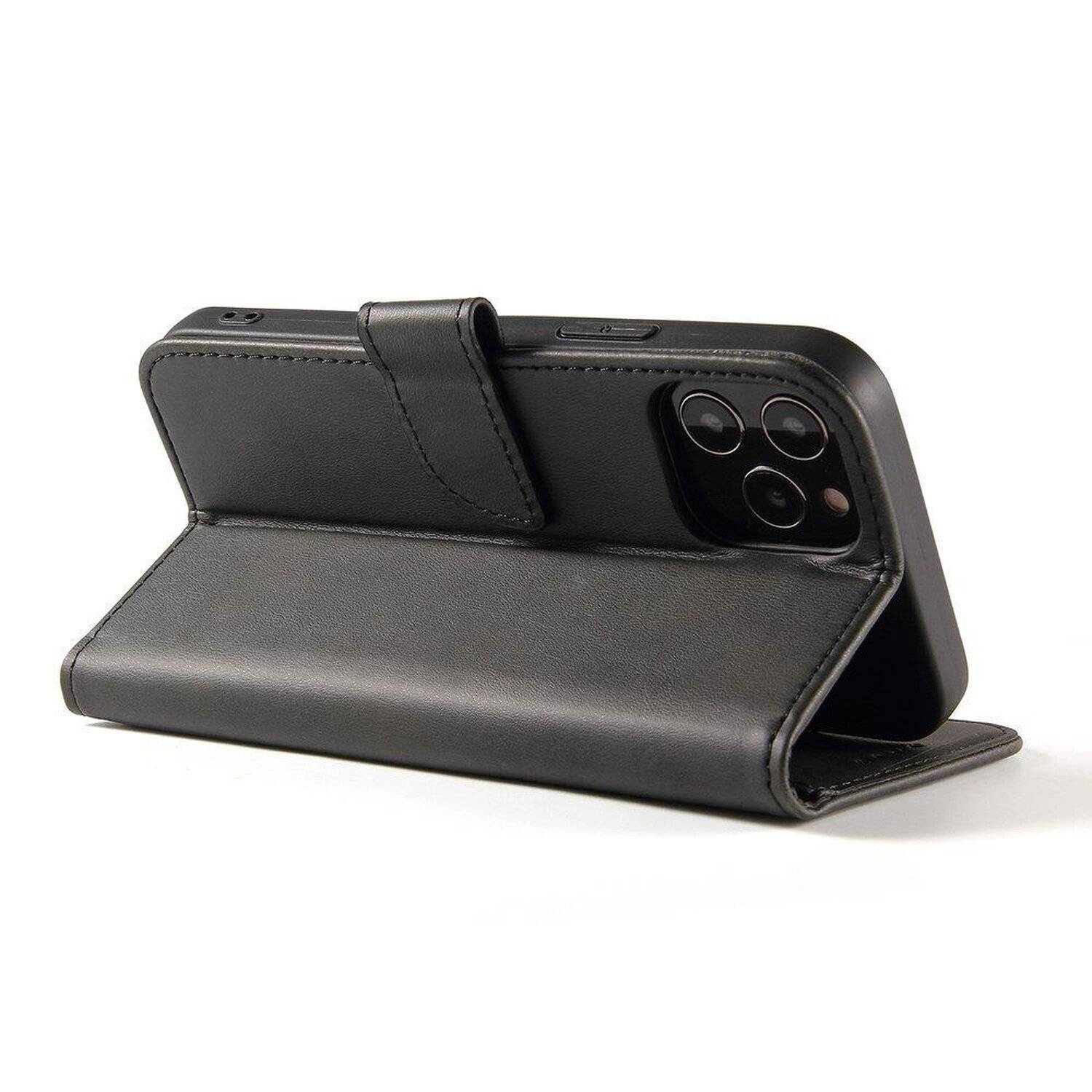 Premium Magnet Case Buch Tasche Schutzhülle aufklappbare Hülle Standfunktion für Samsung Galaxy A72 (A725F) Schwarz