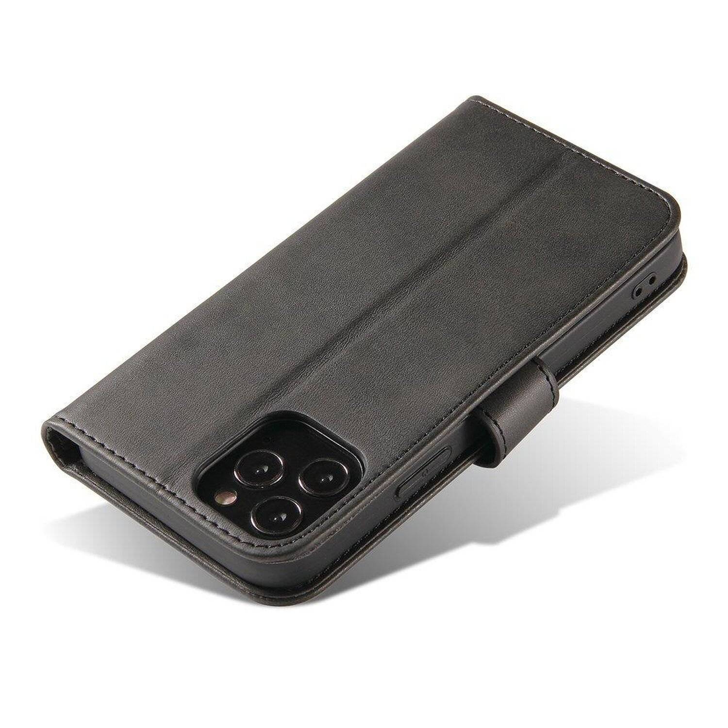 Premium Magnet Case Buch Tasche Schutzhülle aufklappbare Hülle Standfunktion für Samsung Galaxy A72 (A725F) Schwarz