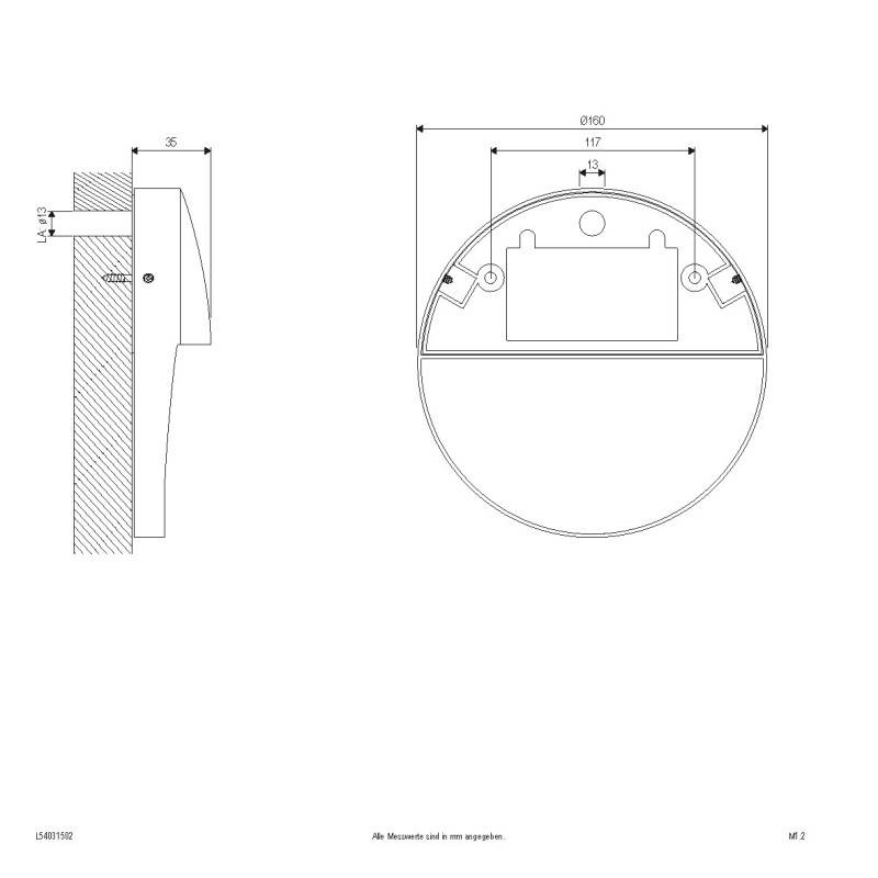 EVN Lichttechnik LED-Anbauleuchte L54031502