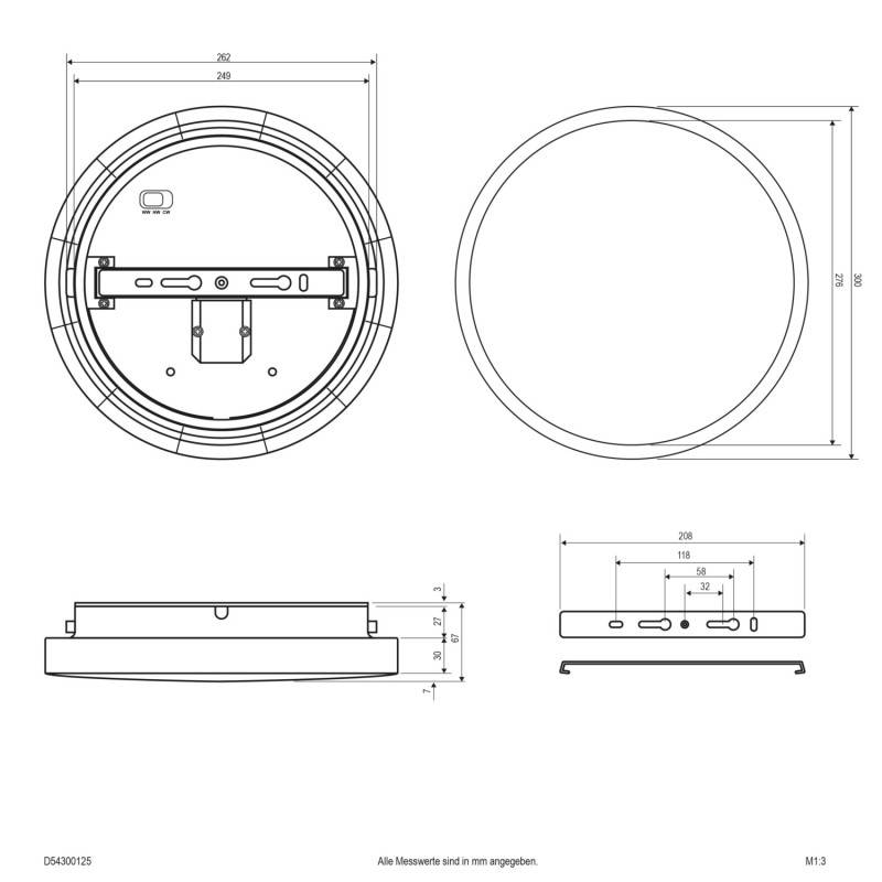 EVN Lichttechnik LED-Anbauleuchte D54300125