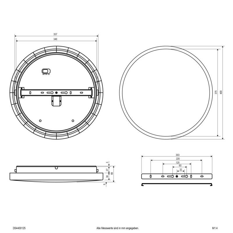 EVN Lichttechnik LED-Anbauleuchte D54400125