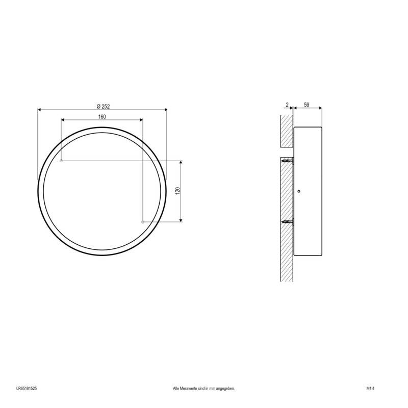EVN Lichttechnik LED-Anbauleuchte LR65181525