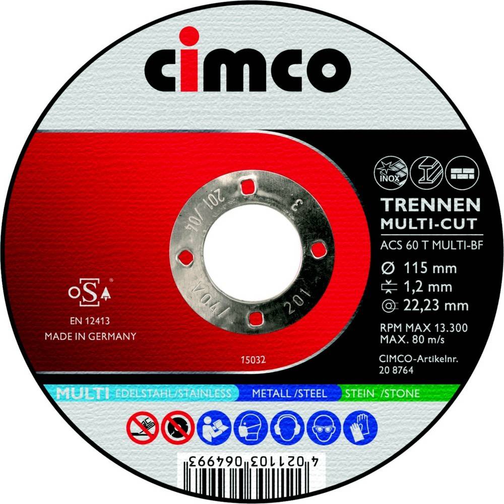 Cimco Werkzeuge Trennscheibe Multicut 208764