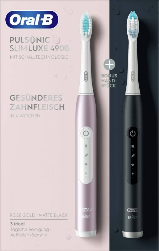 6 Stück Procter&Gamble Braun Oral-B Zahnbürste+2.Zahnb. PulsonicSlimLu4900sw