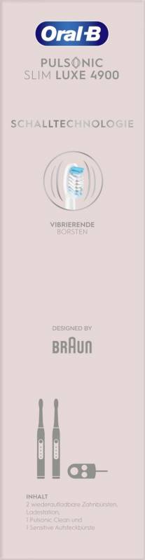6 Stück Procter&Gamble Braun Oral-B Zahnbürste+2.Zahnb. PulsonicSlimLu4900sw