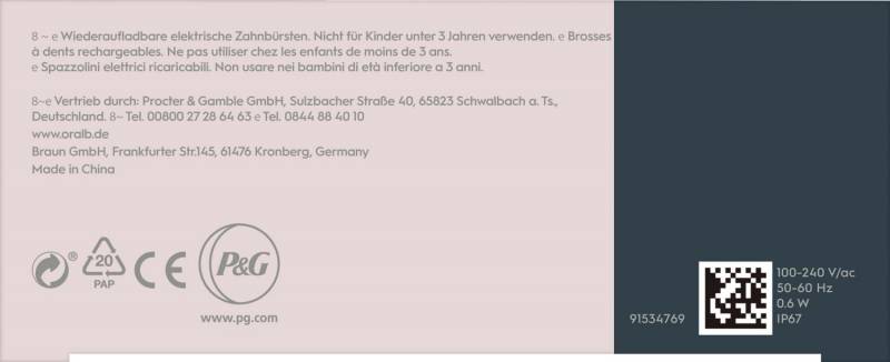 Procter&Gamble Braun Oral-B Zahnbürste+2.Zahnb. PulsonicSlimLu4900sw