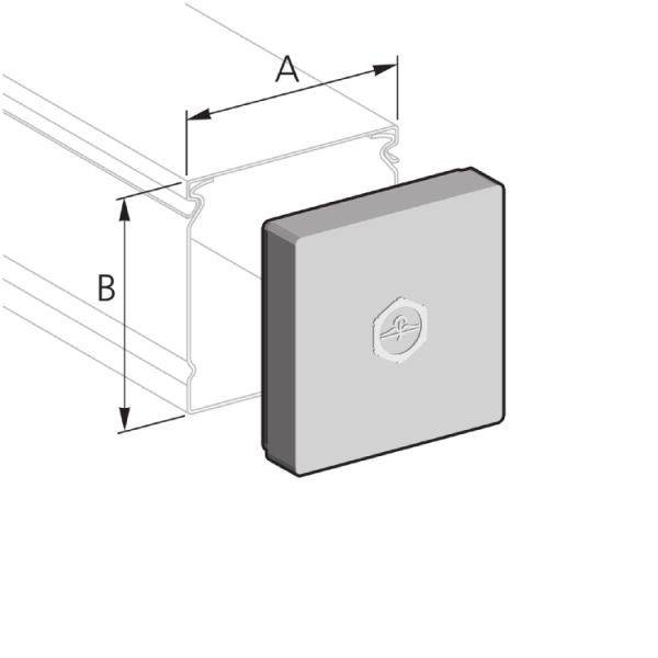 25 Stk. Pflitsch Endkappe PIK EK 30/30 TPE