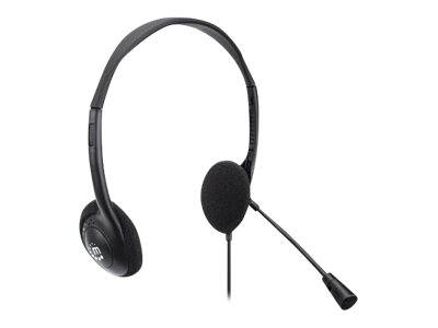 Manhattan Stereo On-Ear Headset (USB) (Clearance Pricing), Microphone Boom, Polybag Packaging, Adjustable Headband, Ear