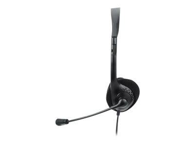 Manhattan Stereo On-Ear Headset (USB) (Clearance Pricing), Microphone Boom, Polybag Packaging, Adjustable Headband, Ear