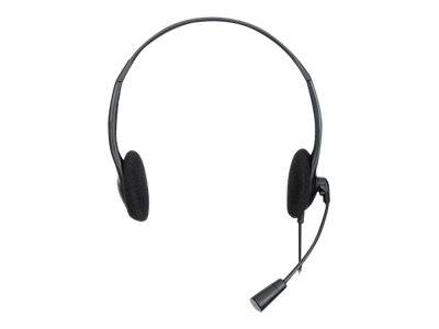 Manhattan Stereo On-Ear Headset (USB) (Clearance Pricing), Microphone Boom, Polybag Packaging, Adjustable Headband, Ear