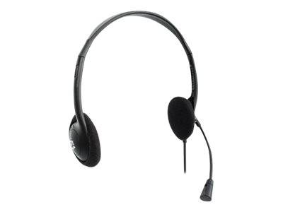 Manhattan Stereo On-Ear Headset (USB) (Clearance Pricing), Microphone Boom, Polybag Packaging, Adjustable Headband, Ear