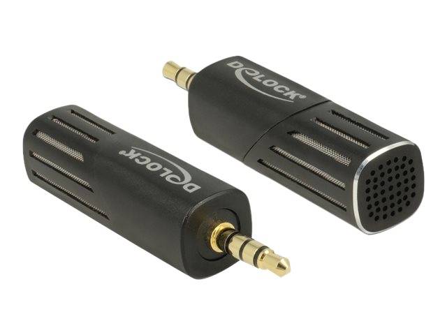 DeLOCK Delock Condenser Microphone Uni-Directional for Smartphone / Tablet 3.5 mm 4 Pin Stereo Jack 90° Angleable