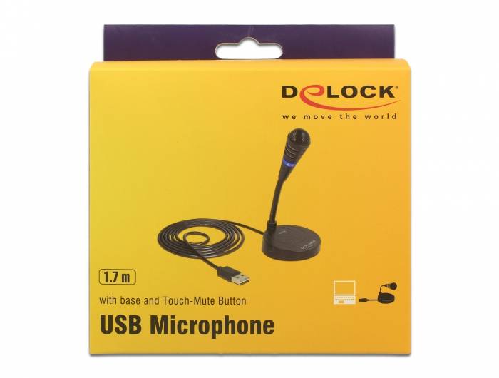 DeLOCK - Mikrofon - USB - Schwarz