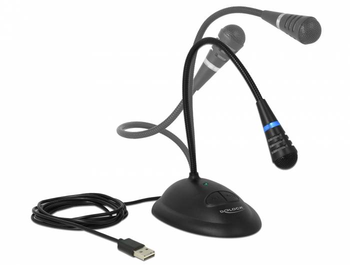 DeLOCK - Mikrofon - USB - Schwarz