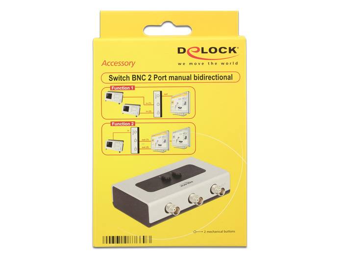 DeLock Switch BNC 2 port manual bidirectional