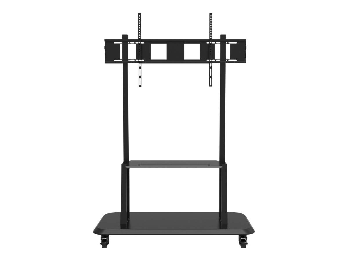 Celexon Professional Adjust-55120MP - Wagen - für Flachbildschirm - lackierter dickwandiger Stahl - mattschwarz - Bildschirmgröße: 139.7-304.8 cm