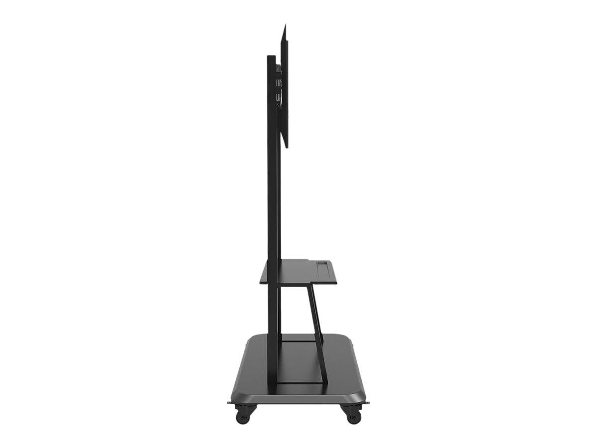 Celexon Professional Adjust-55120MP - Wagen - für Flachbildschirm - lackierter dickwandiger Stahl - mattschwarz - Bildschirmgröße: 139.7-304.8 cm