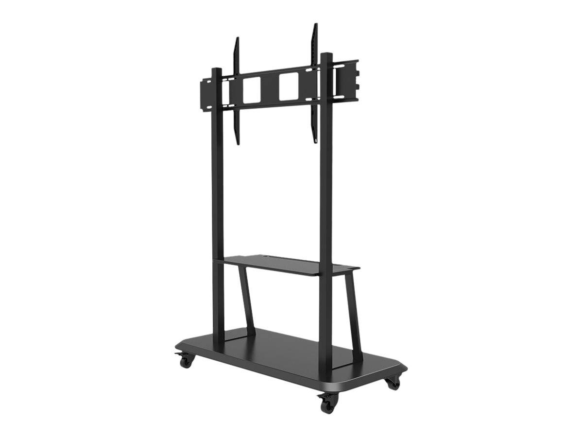 Celexon Professional Adjust-55120MP - Wagen - für Flachbildschirm - lackierter dickwandiger Stahl - mattschwarz - Bildschirmgröße: 139.7-304.8 cm