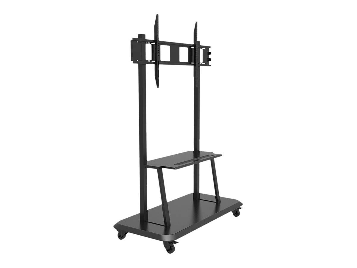 Celexon Professional Adjust-55120MP - Wagen - für Flachbildschirm - lackierter dickwandiger Stahl - mattschwarz - Bildschirmgröße: 139.7-304.8 cm