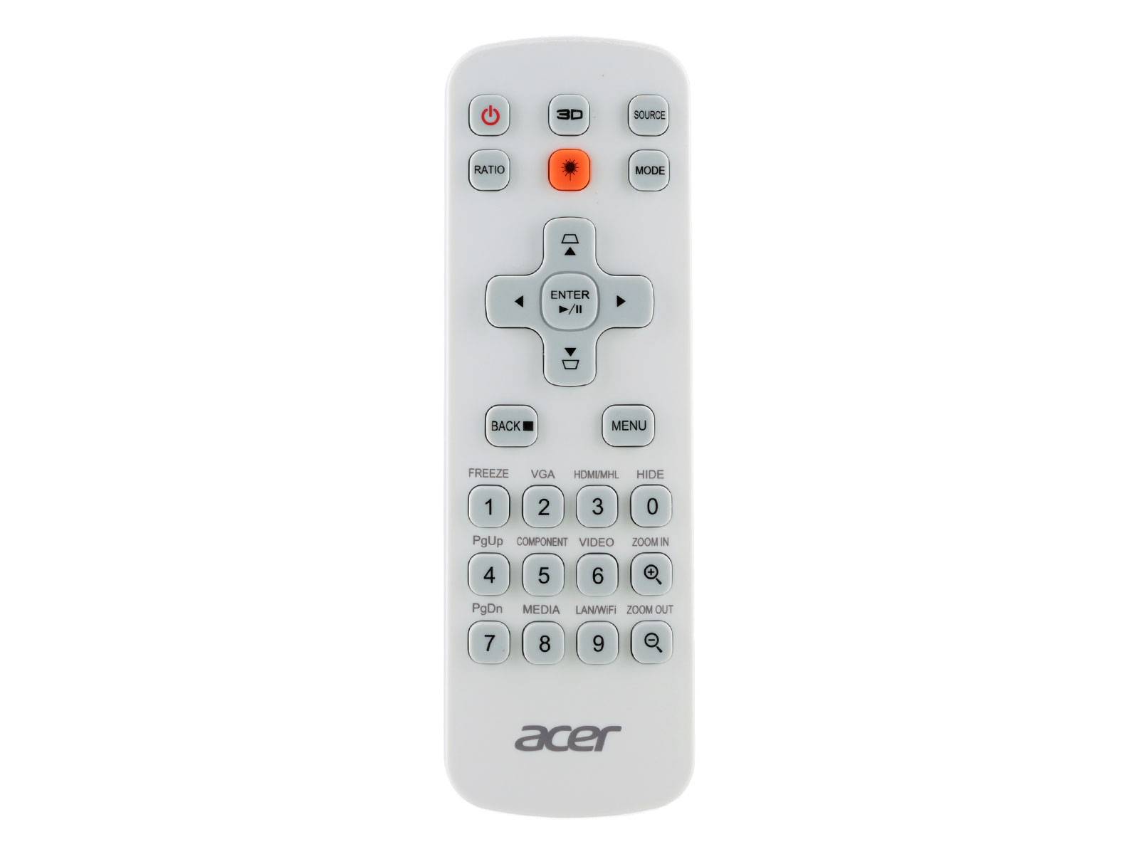 Original ACER MC.JMV11.00G (Remote J1) - Acer Universal Fernbedienung mit Laserpointer