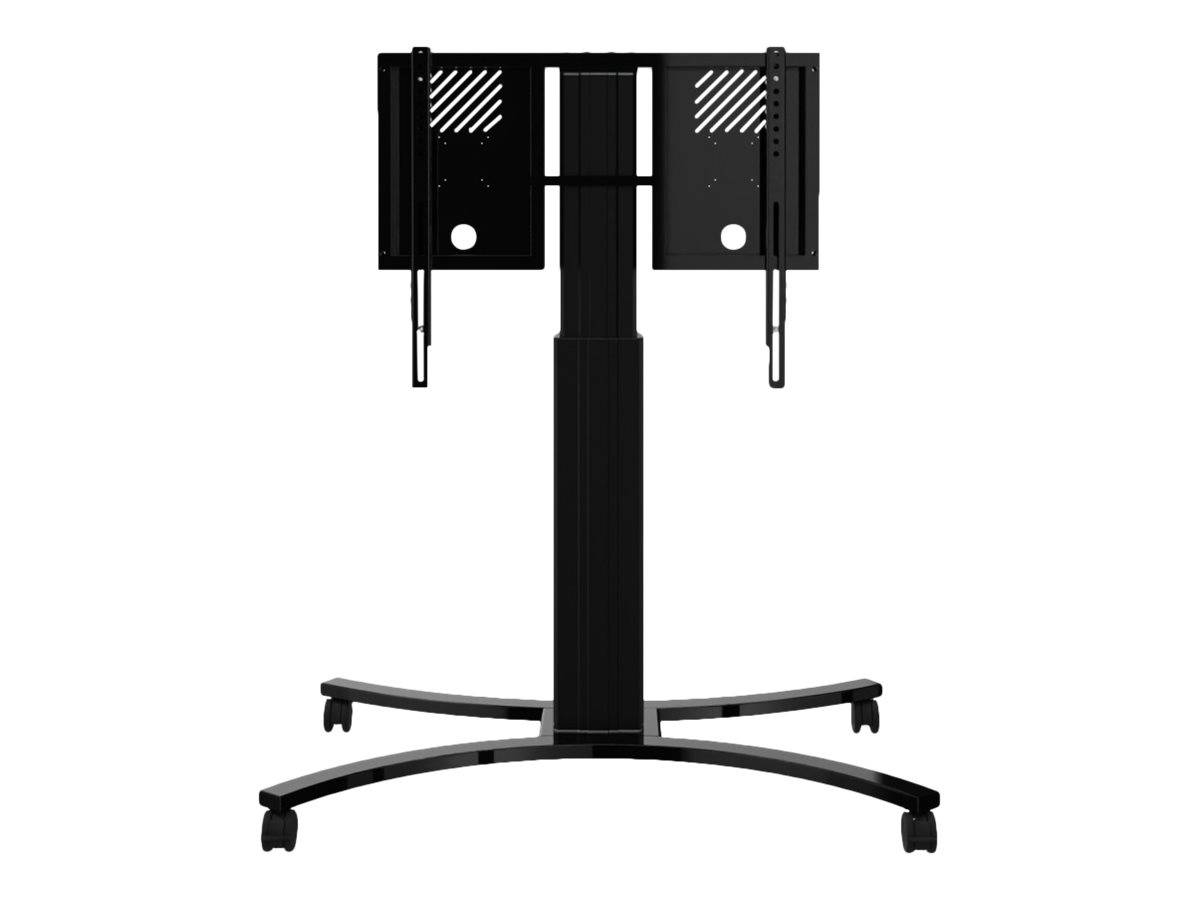 Celexon Expert Adjust-4286MB - Wagen - für Flachbildschirm - eloxiertes Aluminium - Schwarz, RAL 9005 - Bildschirmgröße: von 106,7 cm (ab 42")