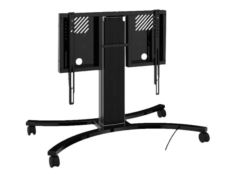 Celexon Expert Adjust-4286MB - Wagen - für Flachbildschirm - eloxiertes Aluminium - Schwarz, RAL 9005 - Bildschirmgröße: von 106,7 cm (ab 42")