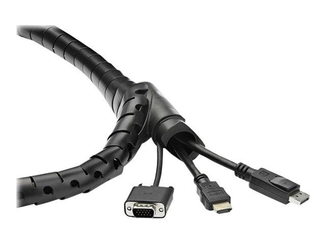 StarTech.com CMSCOILED2 Kabelbündelschlauch (2,5 m, 25mm / 1 Zoll Durchmesser, erweiterbarer Spiralkabel-Organizer)