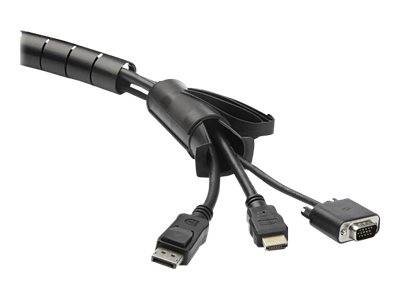 StarTech.com CMSCOILED4 Kabelbündelschlauch (2,5 m, 45mm / 1,8 Zoll Durchmesser, erweiterbarer Spiralkabel-Organizer)