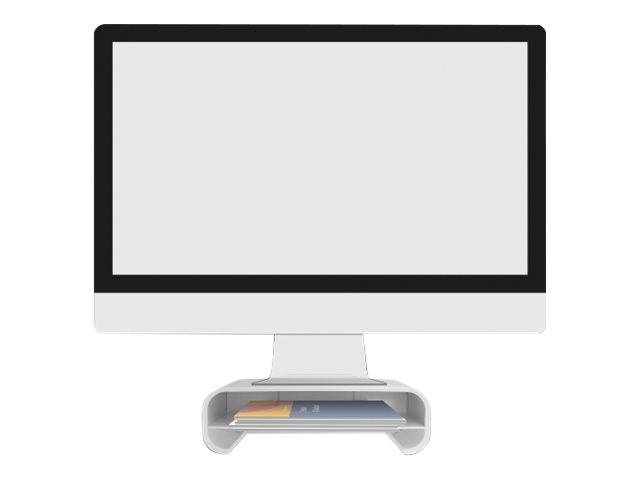 DeLOCK - Monitorständer mit Schublade - weiß