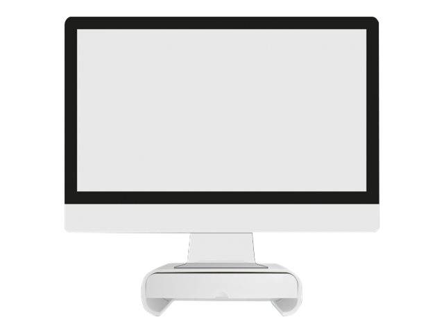DeLOCK - Monitorständer mit Schublade - weiß