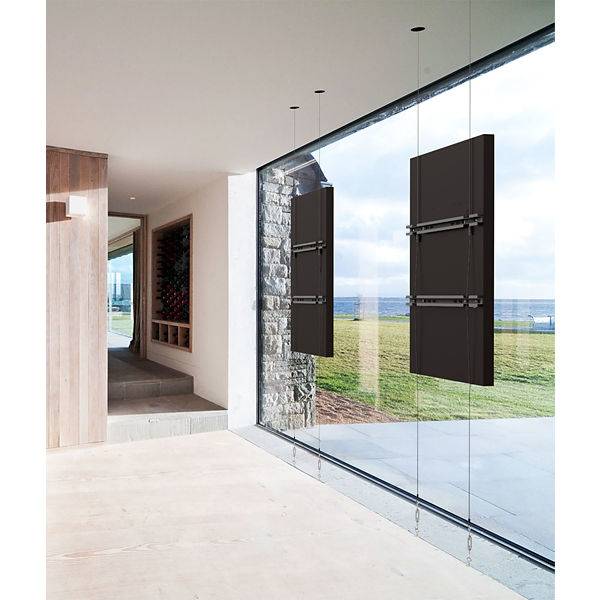 Peerless-AV DSF265P - Befestigungskit (Deckenplatte, Bodenplatte, VESA-Halterung, 2 Stahlkabel) für Flachbildschirm - Si